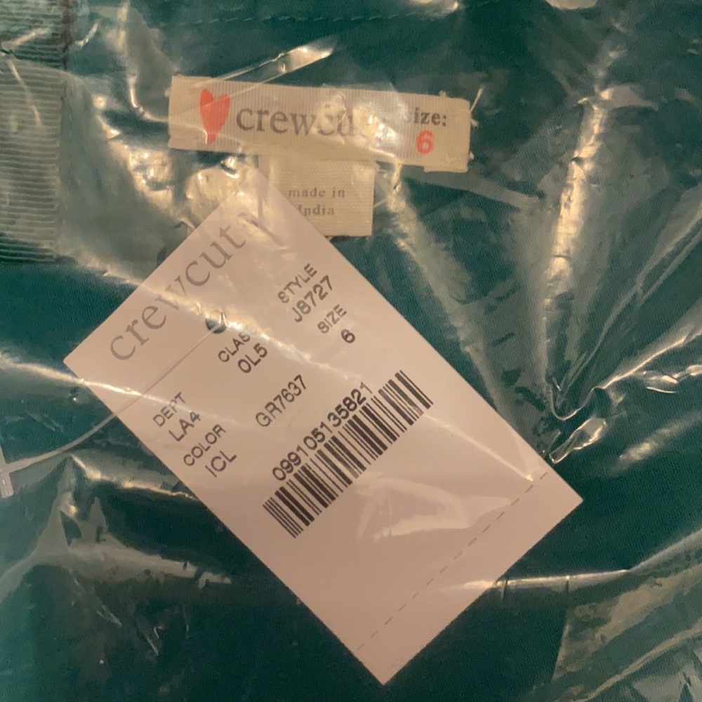 NWT CREWCUTS Girls' tie-waist dress Size 6 - Picture 6 of 7